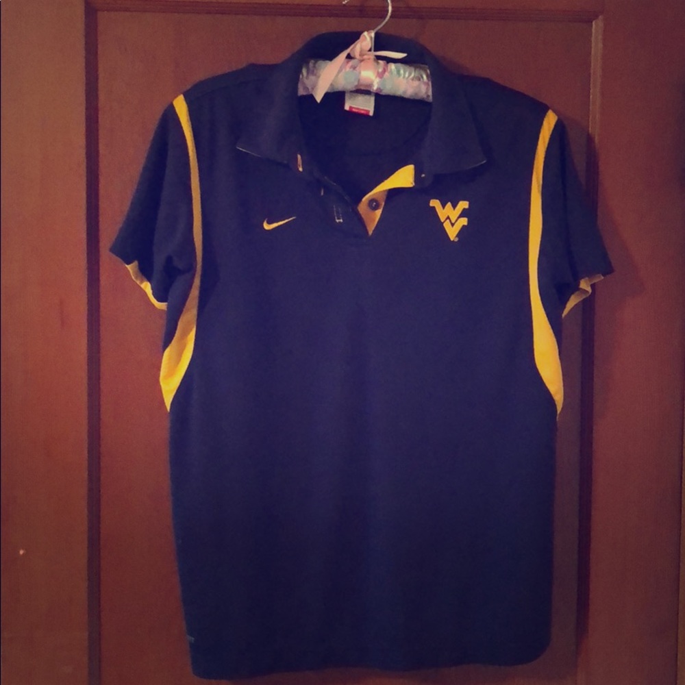 Ladies WVU MOUNTAINEERS Dri-Fir Nike Top 💙💛